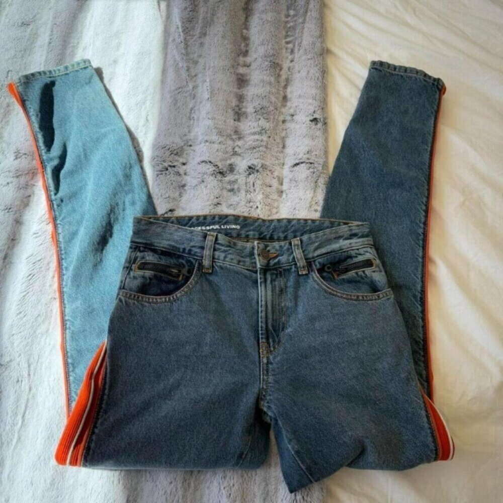 Diesel Orange Stripe Jeans - Picture 2 of 5